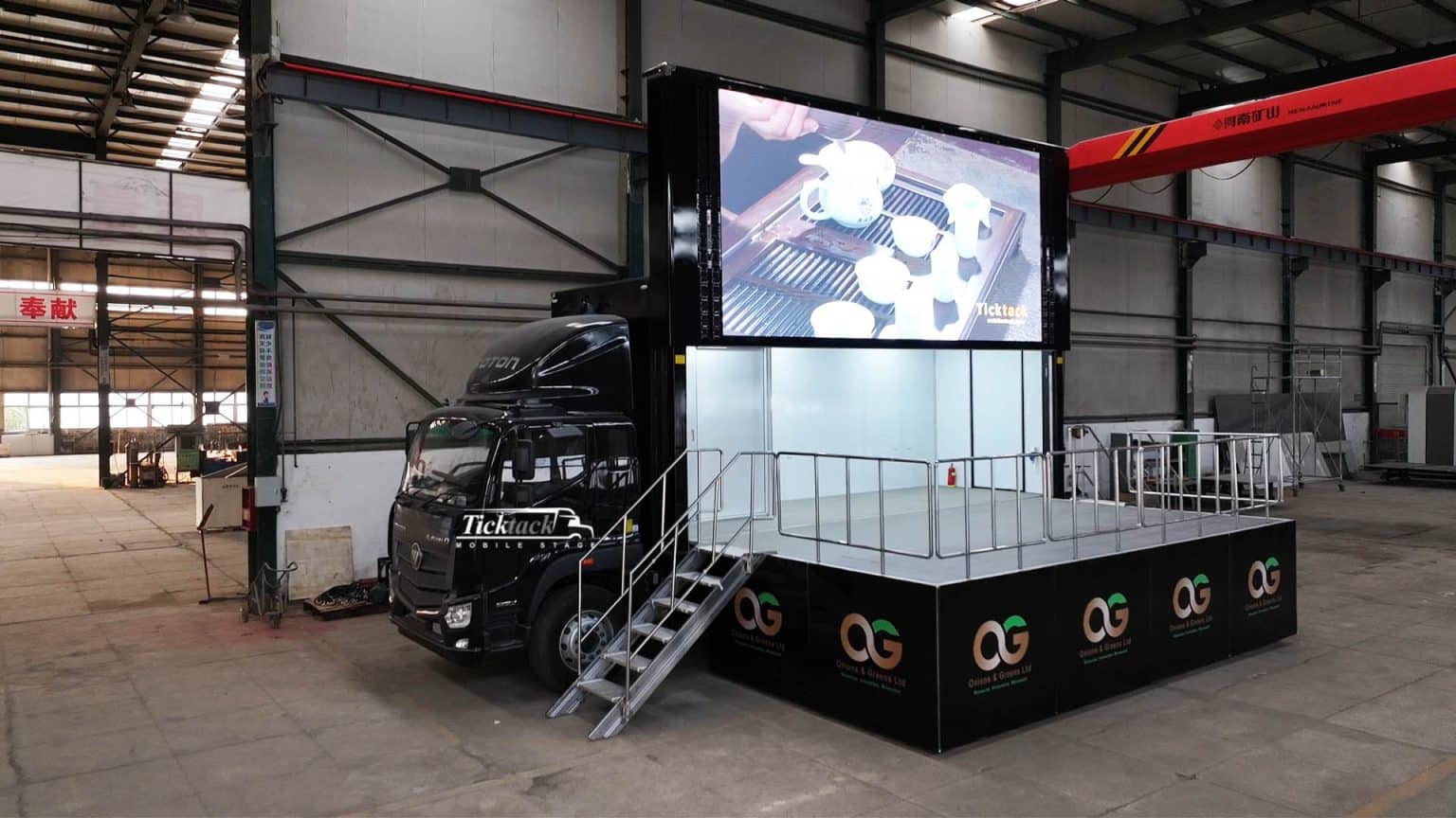 ticktack SL18 led screen stage roadshow truck for Zambia